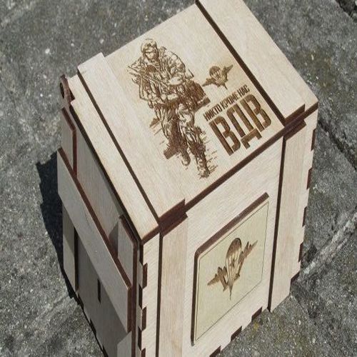 طرح جعبه تزئینی هوابرد برش لیزری - airborne decorative box laser cut ve - برای دستگاه CNC چوب و لیزر (سی ان سی)