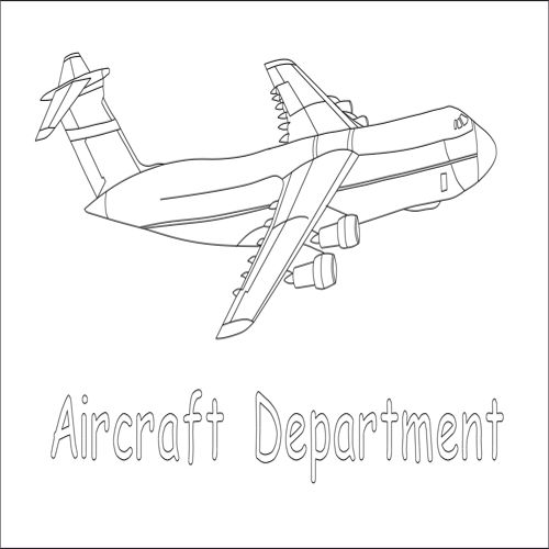 طرح بخش هواپیما - aircraft department - برای دستگاه CNC چوب و لیزر (سی ان سی)
