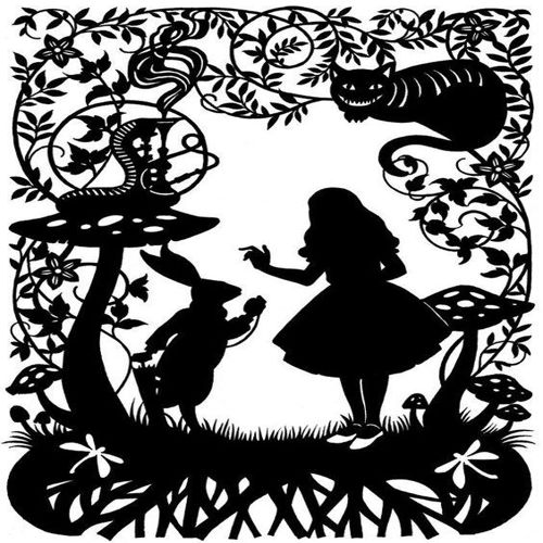 طرح آلیس در سرزمین عجایب - alice in wonderland - برای دستگاه CNC چوب و لیزر (سی ان سی)