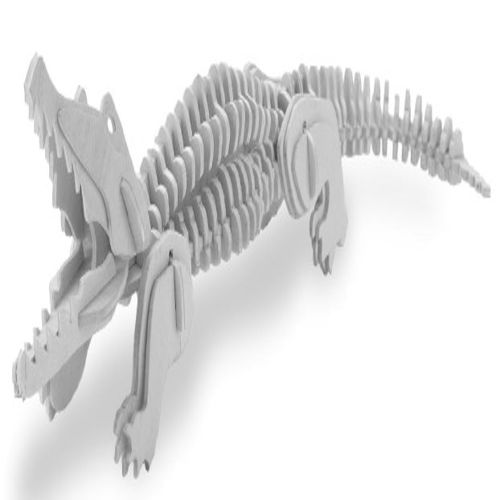 طرح مدل سه‌بعدی تمساح - alligator 3d model - برای دستگاه CNC چوب و لیزر (سی ان سی)