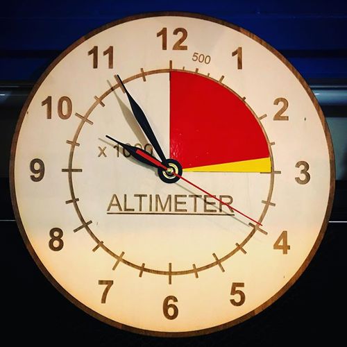 طرح ساعت ارتفاع سنج برای برش لیزری - altimeter clock for laser cut ve - برای دستگاه CNC چوب و لیزر (سی ان سی)