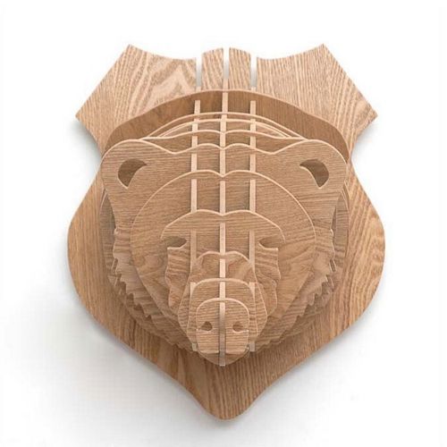 طرح طراحی شگفت‌انگیز خرس - amazing design bear ve - برای دستگاه CNC چوب و لیزر (سی ان سی)
