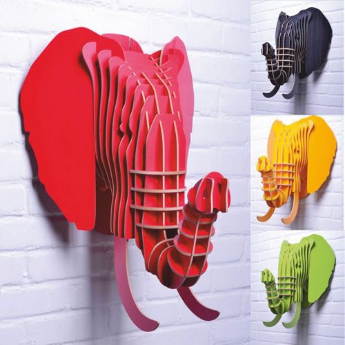 طرح طراحی فوق العاده فیل رنگ - amazing design elephant 4 colors ve - برای دستگاه CNC چوب و لیزر (سی ان سی)