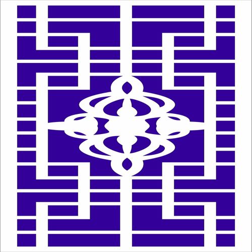 طرح الگوی جداکننده باستانی برای برش لیزری - ancient divider pattern for laser cutting - برای دستگاه CNC چوب و لیزر (سی ان سی)