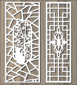 طرح باستانی پشت باغ برای برش لیزر cnc - ancient pattern behind the garden for laser cut cnc ve - برای دستگاه CNC چوب و لیزر (سی ان سی)