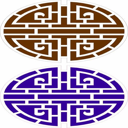 طرح نماد باستانی عشق به برش لیزری هزینه - ancient symbol of love for laser cutting - برای دستگاه CNC چوب و لیزر (سی ان سی)