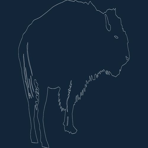 طرح حیوانات - animals 2 23 - برای دستگاه CNC چوب و لیزر (سی ان سی)