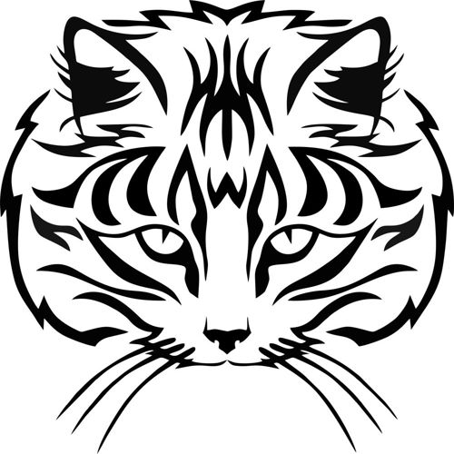 طرح حیوان سیلوئت گربه - animal silhouette cat - برای دستگاه CNC چوب و لیزر (سی ان سی)