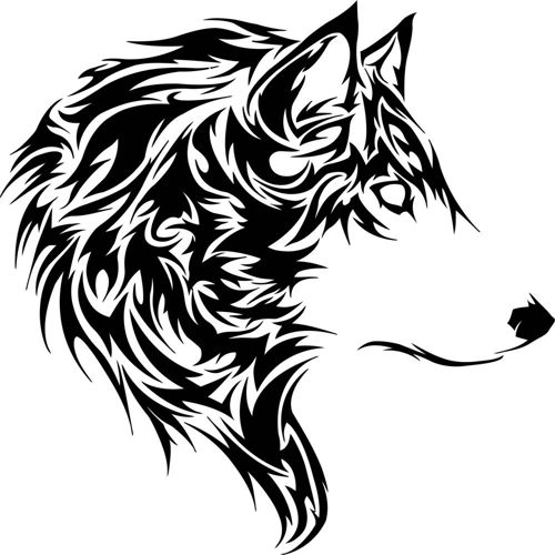 طرح استنسیل حیوان گرگ - animal wolf stencil ve - برای دستگاه CNC چوب و لیزر (سی ان سی)