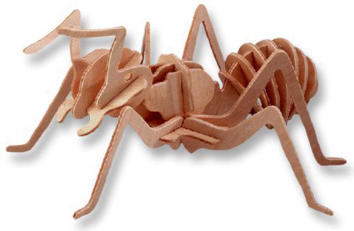 طرح مورچه سه بعدی پازل - ant 3d puzzle - برای دستگاه CNC چوب و لیزر (سی ان سی)