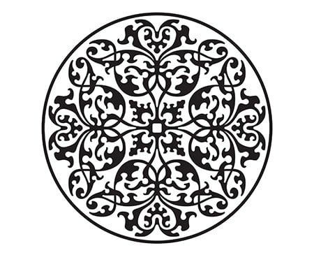 طرح وکتور آماده برش طرح اسلیمی برای دستگاه CNC چوب و لیزر ( سی ان سی )
