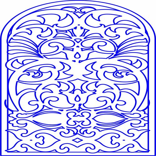 طرح الگوی جداکننده قوسی برای برش لیزری - arch divider pattern for laser cutting - برای دستگاه CNC چوب و لیزر (سی ان سی)