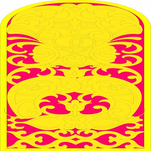 طرح صفحه نمایش جداکننده قوسی برای برش لیزری - arch divider screen for laser cutting - برای دستگاه CNC چوب و لیزر (سی ان سی)