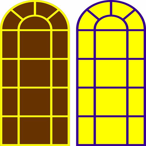 طرح توری پنجره قوسی برای برش لیزری - arched window screen for laser cutting - برای دستگاه CNC چوب و لیزر (سی ان سی)