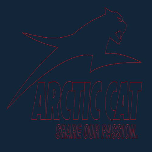 طرح وکتور آماده برش کامیون برفی Arctic Cat 1 برای دستگاه CNC چوب و لیزر ( سی ان سی )