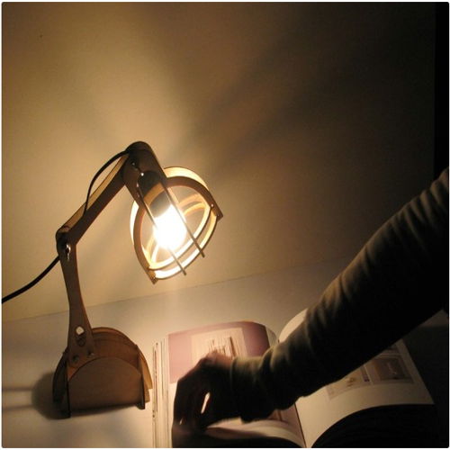 طرح چراغ بازو - arm lamp - برای دستگاه CNC چوب و لیزر (سی ان سی)