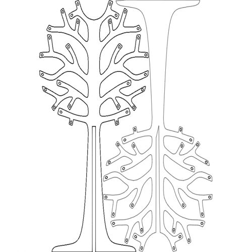 طرح درخت کریسمس آرورِس دِناتال - arvoresdenatal christmas trees - برای دستگاه CNC چوب و لیزر (سی ان سی)