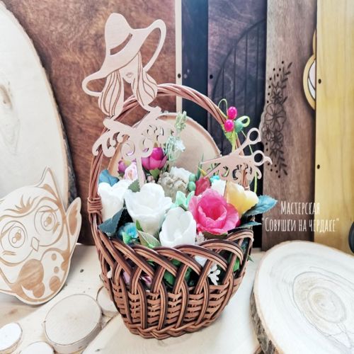 طرح a-symbolic-soap-bouquet-with-toppers-to-celebrate-an-interesting-holiday-for-laser-cutting-ve
