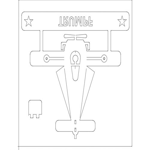 طرح آویونتا سه‌بعدی - avioneta 3d - برای دستگاه CNC چوب و لیزر (سی ان سی)