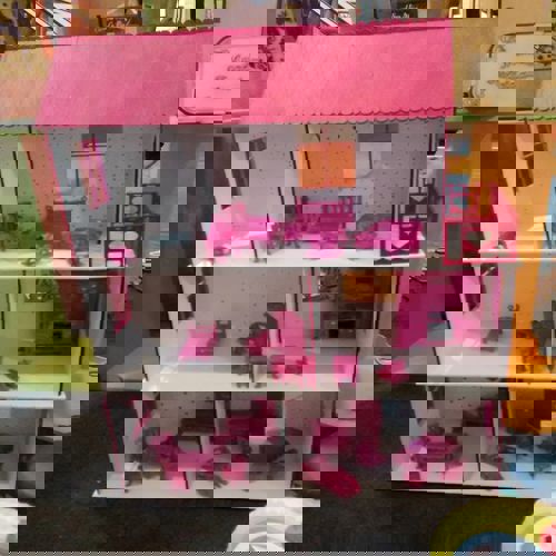 طرح خانه عروسکی تخته سه لا کودک برای برش لیزری هزینه - baby plywood dollhouse for laser cutting - برای دستگاه CNC چوب و لیزر (سی ان سی)