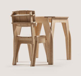 طرح میز و صندلی کودک روکش - baby table and chair ve - برای دستگاه CNC چوب و لیزر (سی ان سی)