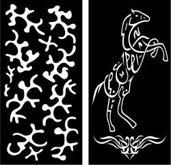طرح خطاطی اسلامی اسب گیج شده برای برش لیزر cnc - baffled horse islamic calligraphy for laser cut cnc - برای دستگاه CNC چوب و لیزر (سی ان سی)
