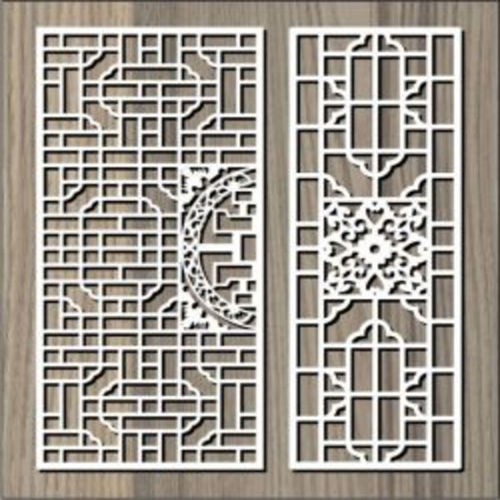 طرح بافل به باغ برای برش لیزر cnc - baffle to the garden for laser cut cnc - برای دستگاه CNC چوب و لیزر (سی ان سی)