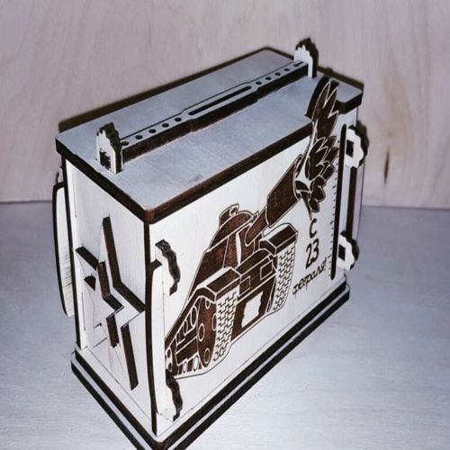طرح بانک تا فوریه برای برش لیزری - bank by 23 february for laser cut - برای دستگاه CNC چوب و لیزر (سی ان سی)