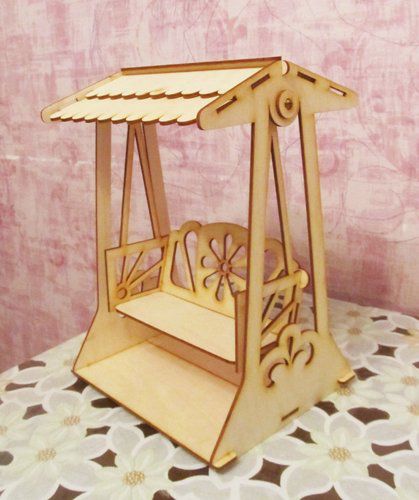 طرح تاب باربی برش لیزری پازل سه بعدی - barbie swing laser cut 3d puzzle ve - برای دستگاه CNC چوب و لیزر (سی ان سی)