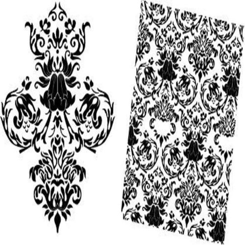 طرح الگوی گلدار باروک طرح - baroque floral pattern - برای دستگاه CNC چوب و لیزر (سی ان سی)