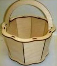 طرح سبد برش چوب کار چوبکاری cn - basket cut wood woodworking cnc - برای دستگاه CNC چوب و لیزر (سی ان سی)