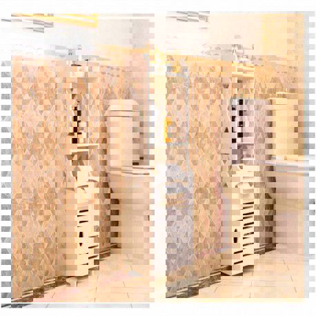 طرح قفسه چوبی حمام سازماندهنده - bathroom wooden shelf organizer - برای دستگاه CNC چوب و لیزر (سی ان سی)