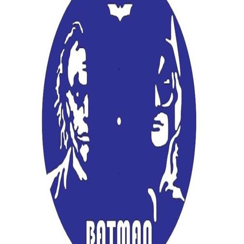 طرح ساعت برش لیزری بتمن - batman laser cut clock - برای دستگاه CNC چوب و لیزر (سی ان سی)