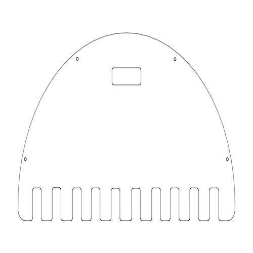 طرح بت رک - bat rack - برای دستگاه CNC چوب و لیزر (سی ان سی)