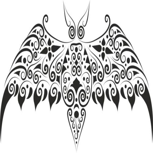 طرح شابلون خفاش برای برش لیزری - bat stencil for laser cut - برای دستگاه CNC چوب و لیزر (سی ان سی)