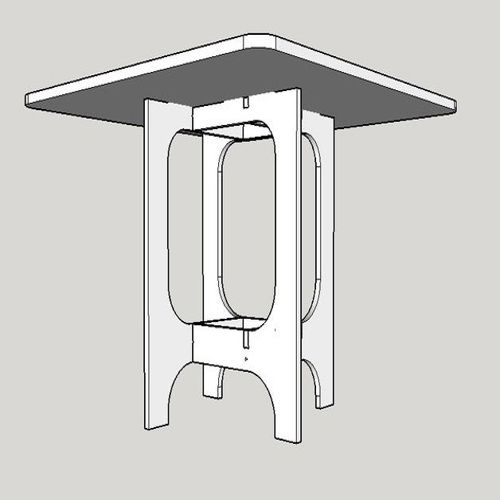 طرح میز bauhaus 800 برای برش لیزری - bauhaus 800 table for laser cut - برای دستگاه CNC چوب و لیزر (سی ان سی)
