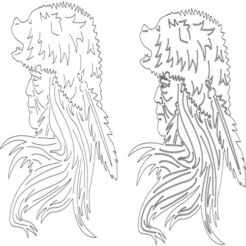 طرح دانلود روسری خرسی - bear headdress download - برای دستگاه CNC چوب و لیزر (سی ان سی)