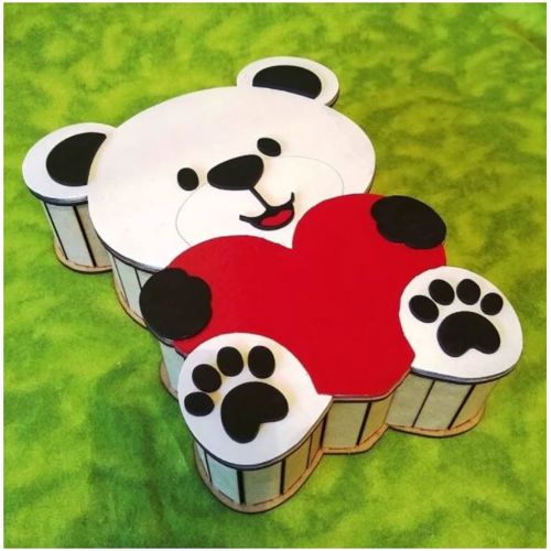 طرح bear-shaped-gift-box-teddy-bear-candy-box-ve