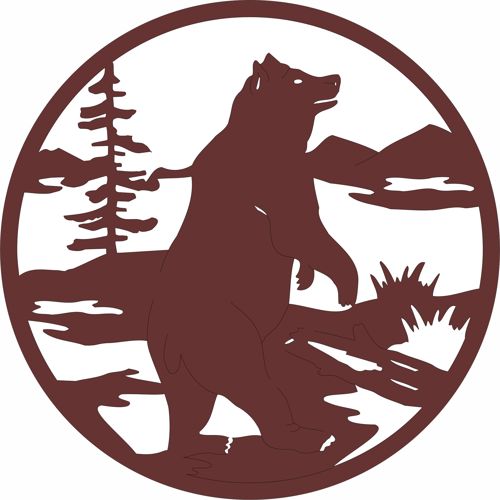 طرح پانل‌های پارتیشن‌بندی مدرن با طرح خرس به شکل صفحه نمایش برای برش لیزری روکش - bear shaped modern privacy partition panels screen for laser cut ve - برای دستگاه CNC چوب و لیزر (سی ان سی)