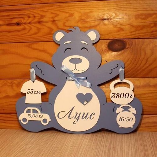 طرح اسباب‌بازی خرس برای برش لیزری - bear toy for laser cut - برای دستگاه CNC چوب و لیزر (سی ان سی)