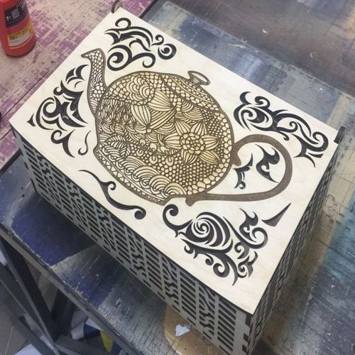 طرح مدل جعبه چوبی زیبا برش لیزری - beautiful wooden box laser cut model ve - برای دستگاه CNC چوب و لیزر (سی ان سی)