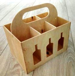 طرح جعبه نوشیدنی کدی برای برش لیزر cnc - beer box caddy for laser cut cnc - برای دستگاه CNC چوب و لیزر (سی ان سی)