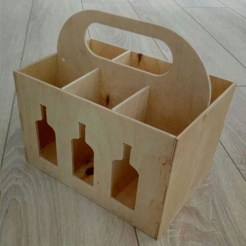 طرح جعبه نوشیدنی کدی برای برش لیزری - beer box caddy for laser cut ve - برای دستگاه CNC چوب و لیزر (سی ان سی)