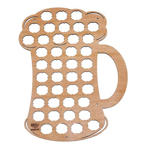 طرح نگهدارنده درب بطری لیوان نوشیدنی برای برش لیزری - beer mug bottle cap holder for laser cut ve - برای دستگاه CNC چوب و لیزر (سی ان سی)
