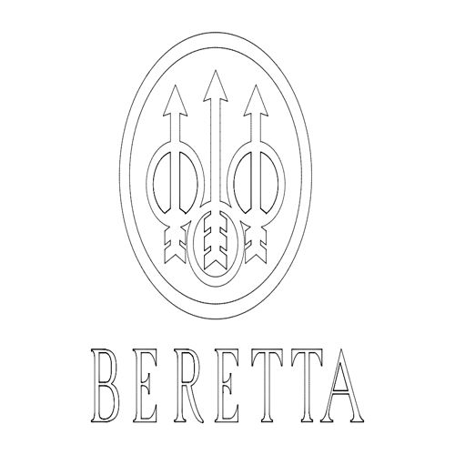 طرح لوگوی برتا - beretta logo - برای دستگاه CNC چوب و لیزر (سی ان سی)