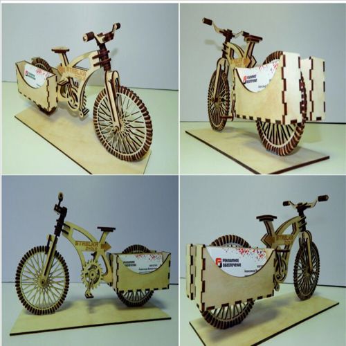 طرح جای کارت ویزیت دوچرخه برای برش لیزری قاب - bicycle business card holder for laser cut ve - برای دستگاه CNC چوب و لیزر (سی ان سی)