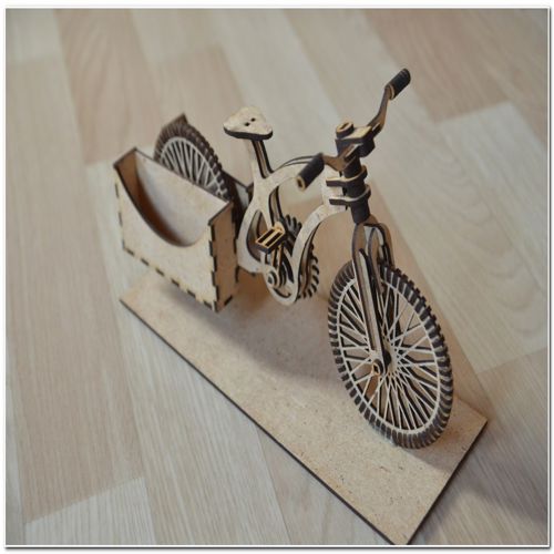 طرح جعبه چوبی دوچرخه برای برش لیزری - bike wooden organizer a bike for laser cut ve - برای دستگاه CNC چوب و لیزر (سی ان سی)