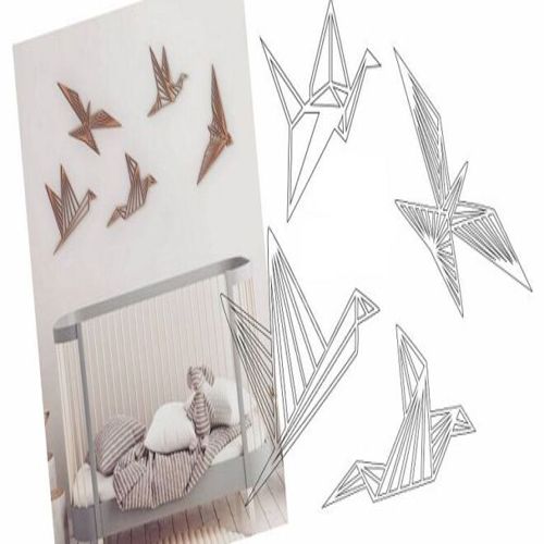 طرح اتاق کودک پرندگان برای برش لیزری - birds baby room for laser cut - برای دستگاه CNC چوب و لیزر (سی ان سی)