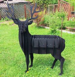 طرح مدل مونتاژ گوزن سیاه - black deer assembly model ve - برای دستگاه CNC چوب و لیزر (سی ان سی)