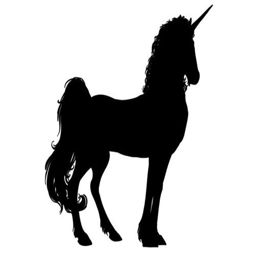 طرح سیاه سیلوئت یک تک شاخ - black silhouette a unicorn ve - برای دستگاه CNC چوب و لیزر (سی ان سی)
